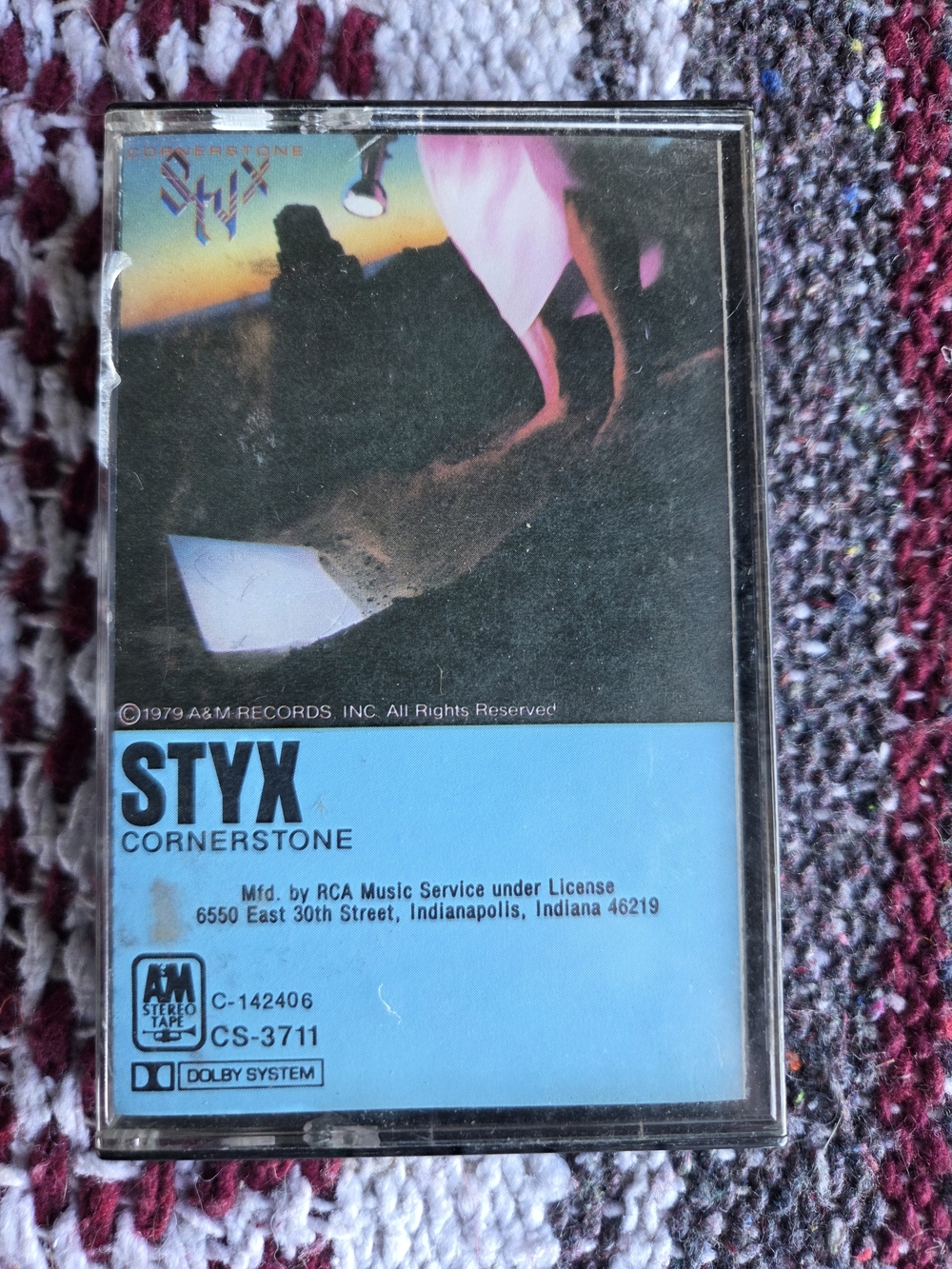 Styx Cornerstone Vintage Cassette - Blue Cover